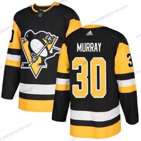 Nuoret Pittsburgh Penguins #30 Matt Murray Musta Kotiottelupaita Aito Ommeltu NHL Paita