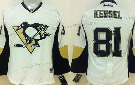 Nuoret Pittsburgh Penguins #81 Phil Kessel Kolmas paita Valkoinen NHL Reebok Paita