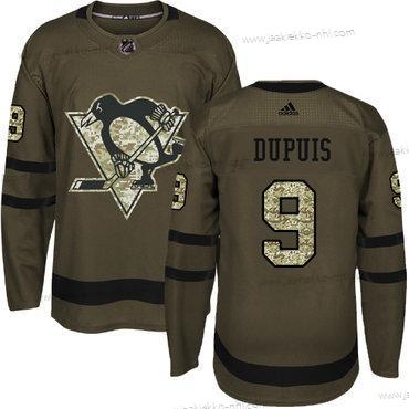 Nuoret Pittsburgh Penguins #9 Pascal Dupuis Vihreä Salute to Service Ommeltu NHL Paita