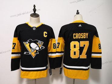 Nuoret Pittsburgh Penguins Musta Keltainen #87 Sidney Crosby Paita