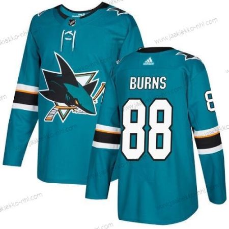 Nuoret San Jose Sharks #88 Brent Burns Sinivihreä Kotiottelupaita Aito Ommeltu NHL Paita