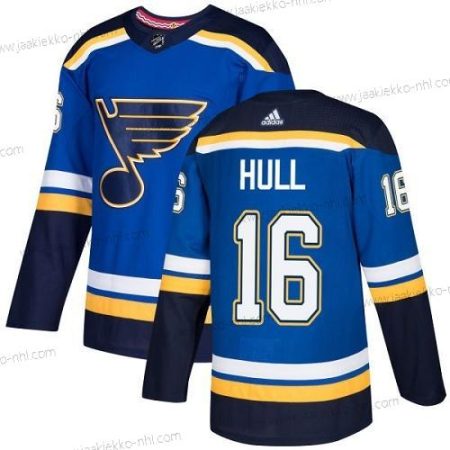 Nuoret St. Louis Blues #16 Brett Hull Sininen Kotiottelupaita Aito Ommeltu NHL Paita