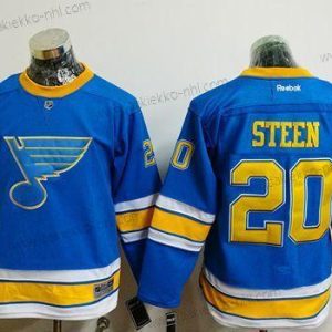 Nuoret St. Louis Blues #20 Alexander Steen Sininen 2017 Talvi Klassinen Ommeltu NHL Paita