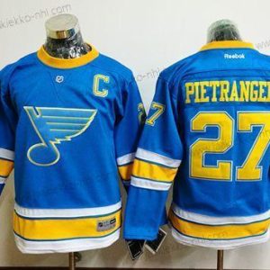 Nuoret St. Louis Blues #27 Alex Pietrangelo Sininen 2017 Talvi Klassinen Ommeltu NHL Paita