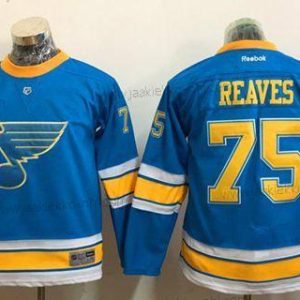 Nuoret St. Louis Blues #75 Ryan Reaves Sininen 2017 Talvi Klassinen Ommeltu NHL Paita