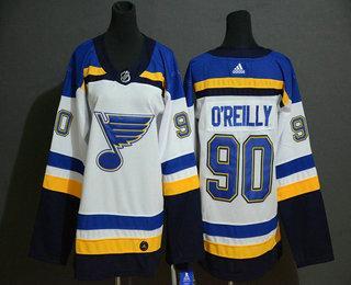 Nuoret St. Louis Blues #90 Ryan O’Reilly Valkoinen Ommeltu NHL Paita