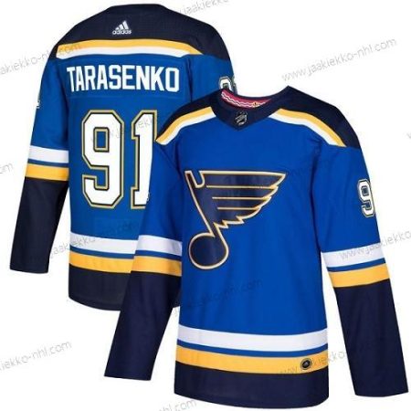 Nuoret St. Louis Blues #91 Vladimir Tarasenko Sininen Kotiottelupaita Aito Ommeltu NHL Paita