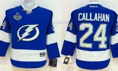 Nuoret Tampa Bay Lightning #24 Ryan Callahan 2015 Stanley Cup Sininen Paita