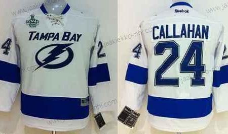 Nuoret Tampa Bay Lightning #24 Ryan Callahan 2015 Stanley Cup Valkoinen Paita