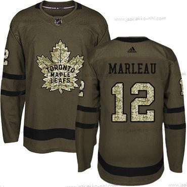 Nuoret Toronto Maple Leafs #12 Patrick Marleau Vihreä Salute to Service Ommeltu NHL Paita