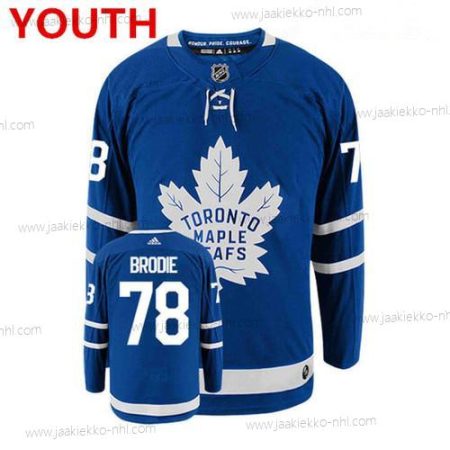 Nuoret Toronto Maple Leafs #78 Tj Brodie Royal Sininen Ommeltu NHL Paita