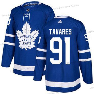 Nuoret Toronto Maple Leafs #91 John Tavares Sininen Kotiottelupaita Aito Ommeltu NHL Paita