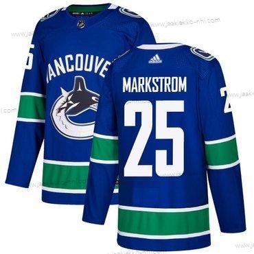 Nuoret Vancouver Canucks #25 Jacob Markstrom Sininen Kotiottelupaita Aito Ommeltu NHL Paita