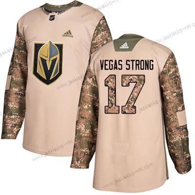 Nuoret Vegas Golden Knights #17 Vegas Strong Maastokuvio Aito 2017 Veterans Day Ommeltu NHL Paita