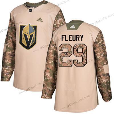 Nuoret Vegas Golden Knights #29 Marc-Andre Fleury Maastokuvio Aito 2017 Veterans Day Ommeltu NHL Paita