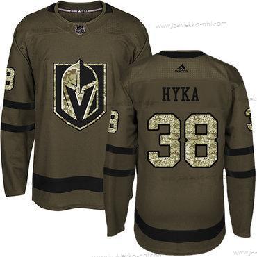 Nuoret Vegas Golden Knights #38 Tomas Hyka Vihreä Salute to Service Ommeltu NHL Paita