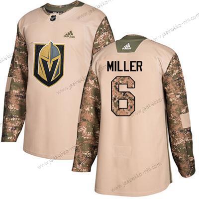 Nuoret Vegas Golden Knights #6 Colin Miller Maastokuvio Aito 2017 Veterans Day Ommeltu NHL Paita