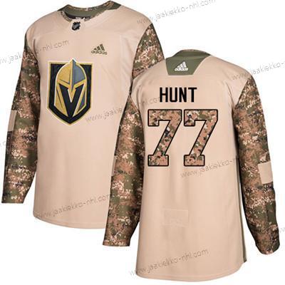 Nuoret Vegas Golden Knights #77 Brad Hunt Maastokuvio Aito 2017 Veterans Day Ommeltu NHL Paita