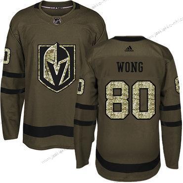 Nuoret Vegas Golden Knights #80 Tyler Wong Vihreä Salute to Service Ommeltu NHL Paita