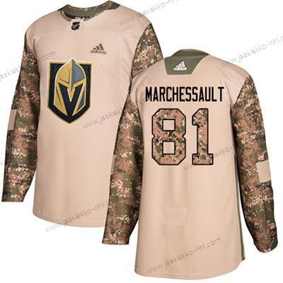 Nuoret Vegas Golden Knights #81 Jonathan Marchessault Maastokuvio Aito 2017 Veterans Day Ommeltu NHL Paita