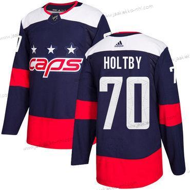 Nuoret Washington Capitals #70 Braden Holtby Laivastonsininen Aito 2018 Stadium Series Ommeltu NHL Paita