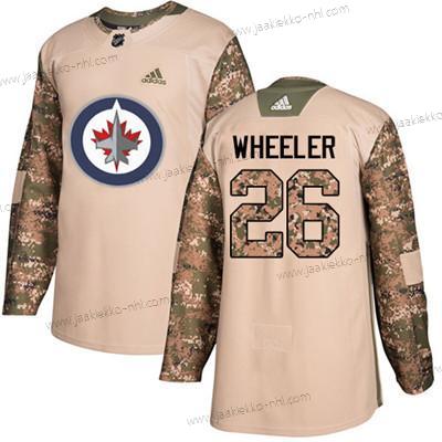 Nuoret Winnipeg Jets #26 Blake Wheeler Maastokuvio Aito 2017 Veterans Day Ommeltu NHL Paita