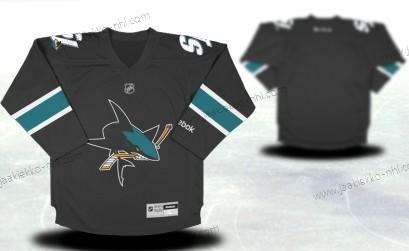 San Jose Sharks Mukautettu Musta Vieraspaita Paita