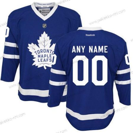 Toronto Maple Leafs Mukautettu Royal Sininen Kotiottelupaita Ommeltu NHL 2016-17 Reebok Jääkiekko Paita